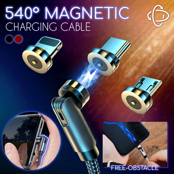 2meters 3 in 1 PD60W Super Fast Charging Magnet Phone Charging Cable 540¡ã Bending Charging Cable