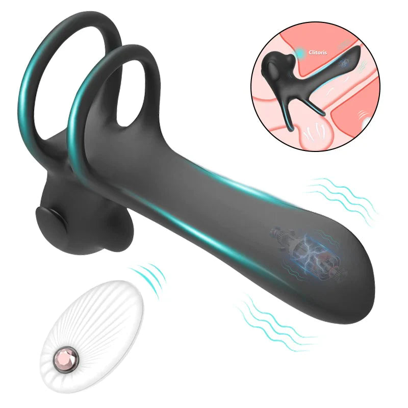 Male and Female Resonance Complex Set Delayed Ejaculation Sperm Locking Ring
