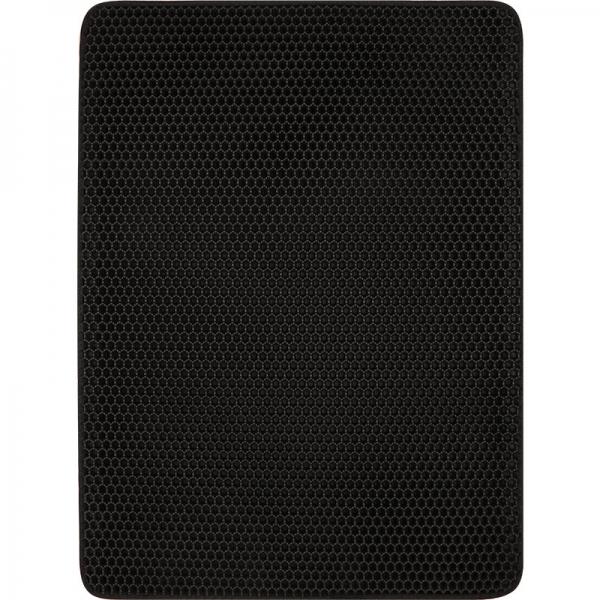 Waterproof Pet Cat Litter Mat EVA Double Layer Cat Litter Trapper Clean Mat Black 45cm x 60cm